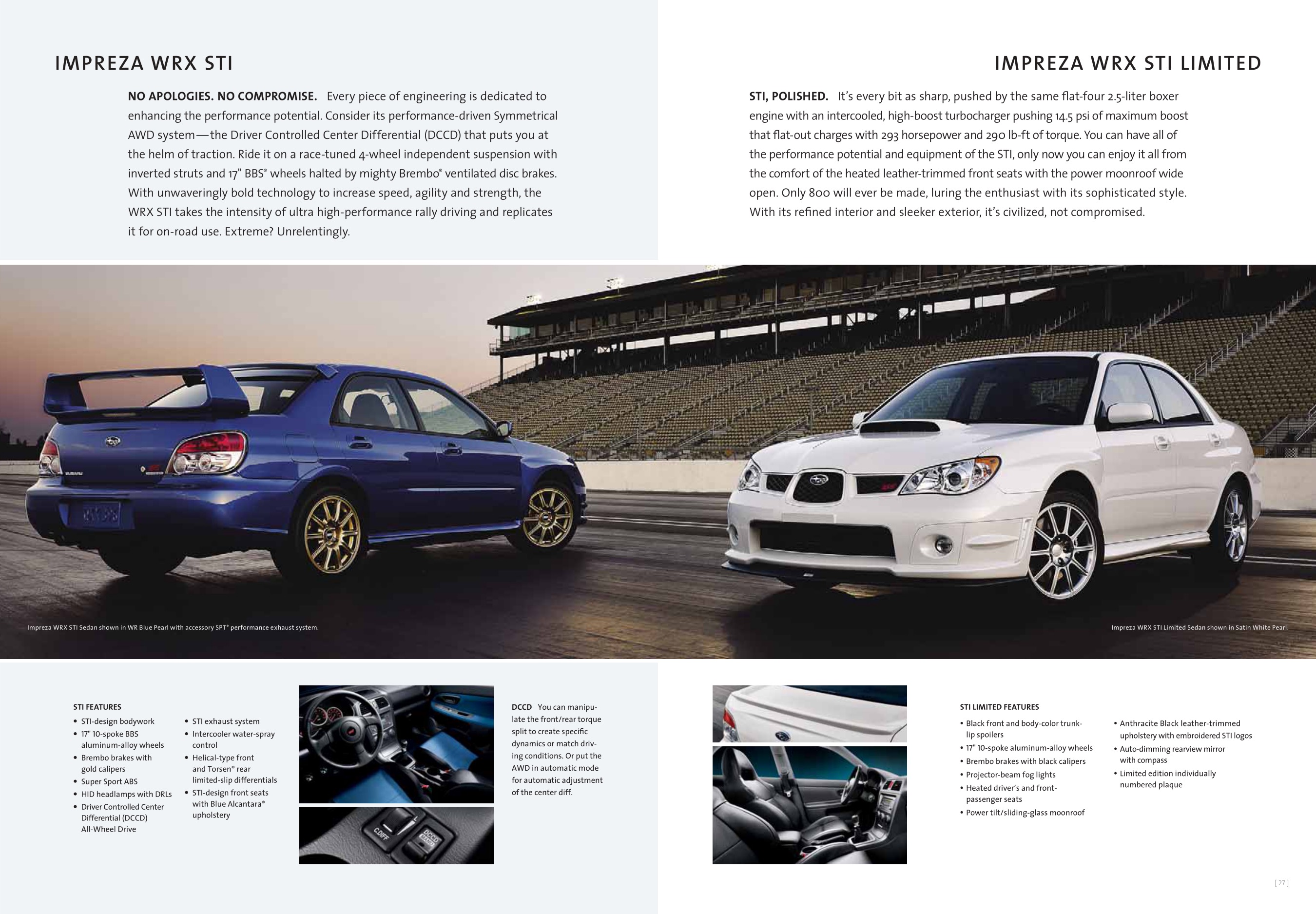 2007 Subaru Impreza WRX Brochure Page 3